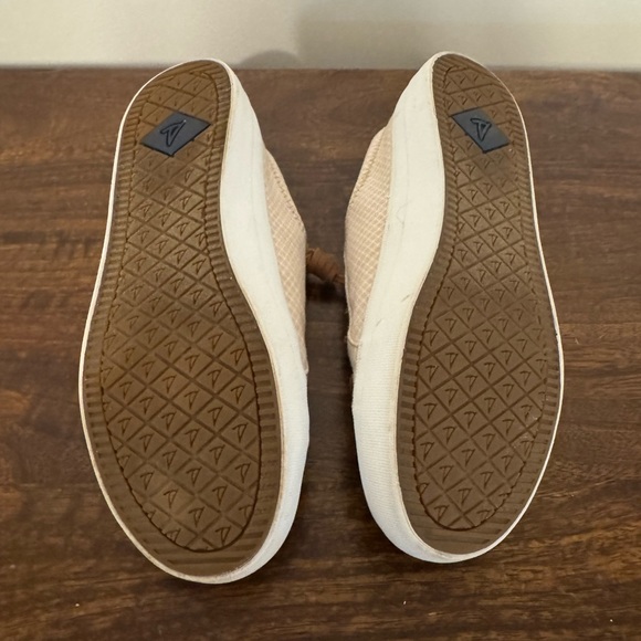 Sperry Sneakers Beige Checkered Pattern with Leather Laces - Picture 6 of 7